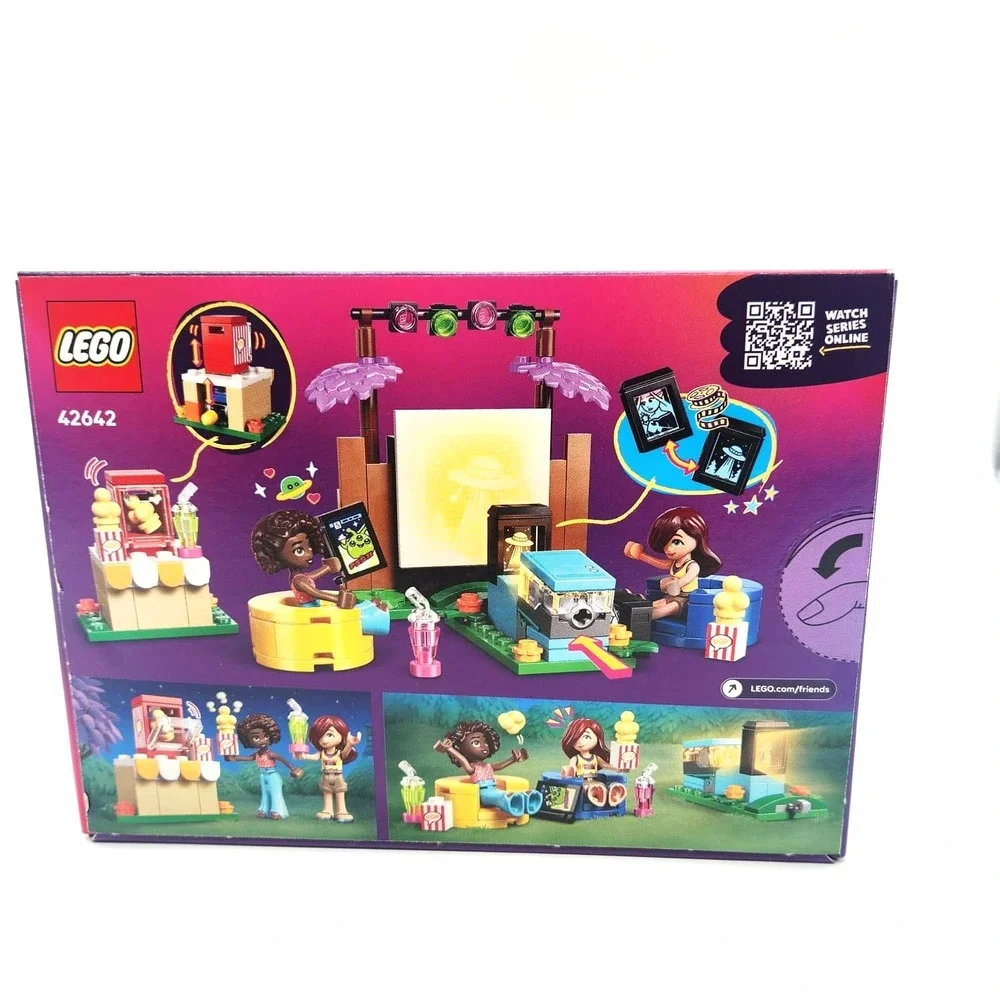 LEGO 42642 Friends Movie Night Set w/ Mini-Dolls Paisley & Aliya Ages 6+‎